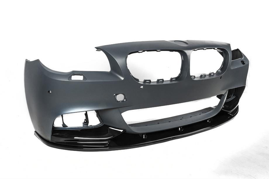 BMW 5 Series F10/F11 2010–2016 Lip bara fata DPT V-2 (pentru M-Performance, negru lucios) Foto 13