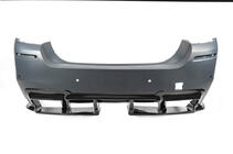 BMW 5 Series F10/F11 2010–2016 Difuzor Spate DPT V-1 (pentru M-Performance, Negru Lucios) foto 3