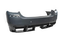 BMW 5 Series F10/F11 2010–2016 Difuzor Spate DPT V-1 (pentru M-Performance, Negru Lucios) foto 15