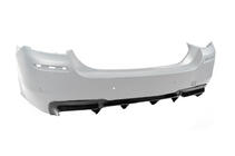 BMW 5 Series F10/F11 2010–2016 Difuzor Spate DPT V-2 (pentru M-Performance, Negru Lucios) foto 2