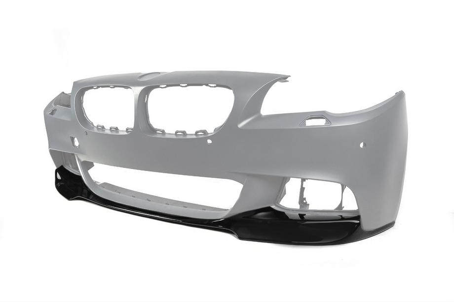 BMW 5 Series F10/F11 2010–2016 Lip Bara Fata DPT V-3 (Pentru M-Performance, Negru Lucios) Foto 10