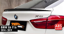 BMW X6 F16 2014-2019 Spoiler DPT (Negru Lucios) foto 6