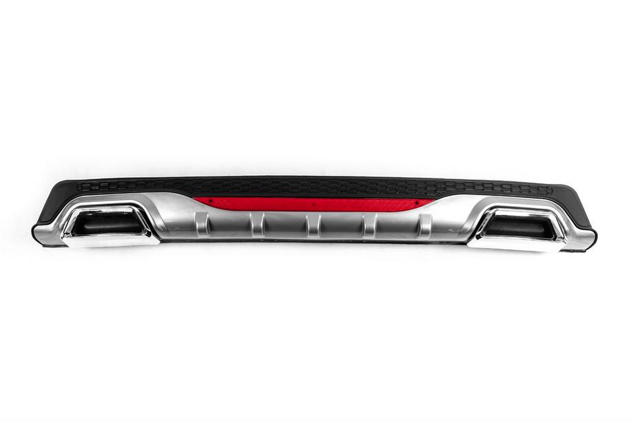 Difuzor Spate Universal DPT AMG Style V-4 (ABS) (Gri+Negru Lucios) Image