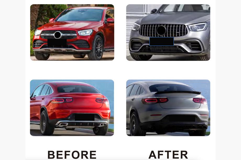 Mercedes GLC coupe C253 2016-2023 Kit caroserie complet 2020-2022 (GLC63 AMG) Foto 2