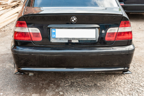 Flap universal acoperire bara spate DPT (ABS) (2buc) (Negru Lucios) foto 13