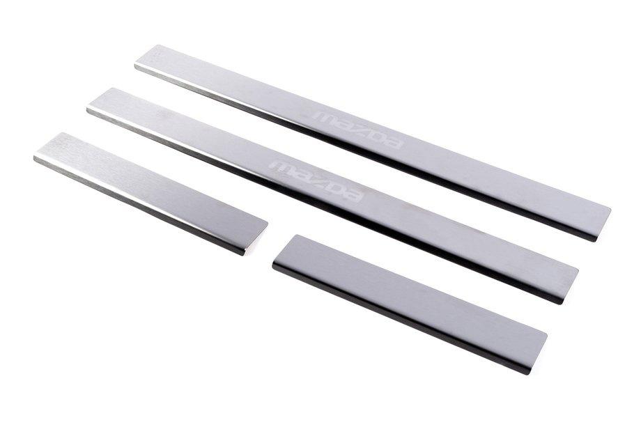 Mazda 3 2003-2009 Protectii Praguri Carmos (4 buc, Inox) V-2 Foto 2