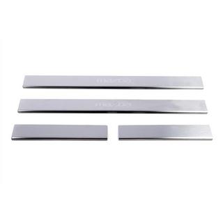 Protectii Praguri Carmos (4 buc, Inox) V-2 Mazda 2 2007-2014 foto 1