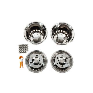 Capace roti inox Exclusive V3 (design 2 inele, 4 buc) Mercedes Sprinter W907/W910 2018- foto 1