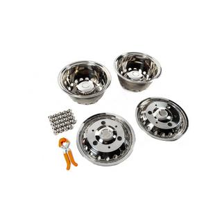 Capace roti inox Exclusive V3 (design 2 inele, 4 buc) Mercedes Sprinter W907/W910 2018- foto 2