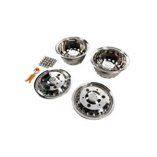 Capace roti inox Exclusive V3 (design 2 inele, 4 buc) Mercedes Sprinter W907/W910 2018- foto 3