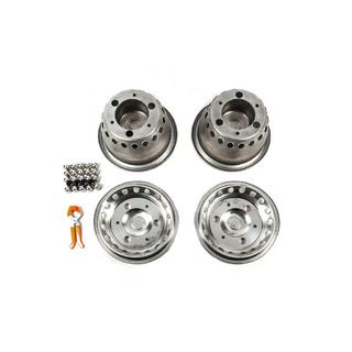 Capace roti inox Exclusive V3 (design 2 inele, 4 buc) Mercedes Sprinter W907/W910 2018- foto 4