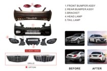 Mercedes S-class W222 2013-2022 Kit caroserie facelift S63 AMG-2018 foto 19