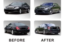 Mercedes S-class W221 2005-2013 Kit caroserie facelift catre W222 AMG S63 foto 4