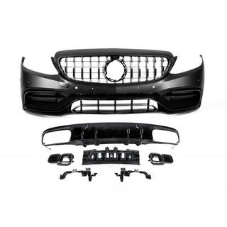 Kit caroserie cu difuzor pentru Coupe (AMG C63-design 2018-2021) Mercedes C-сlass W205 2014-2021 foto 1