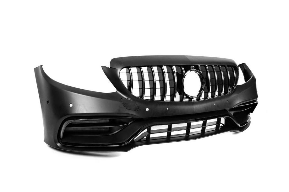 Mercedes C-class W205 2014-2021 Kit caroserie cu difuzor pentru Coupe (AMG C63-design 2018-2021) Foto 6