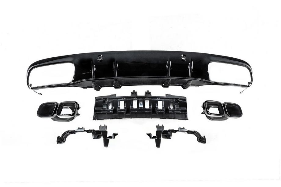Mercedes C-class W205 2014-2021 Kit caroserie cu difuzor pentru Coupe (AMG C63-design 2018-2021) Foto 7
