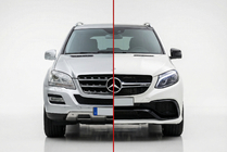 Mercedes ML W164 2005-2011 Kit restyling pentru W166 GLE63 AMG foto 1