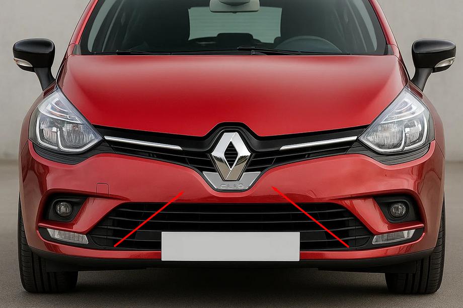 Renault Clio IV 2012-2019 Rama Cromata Emblema Fata Carmos (Otel Inoxidabil) Image
