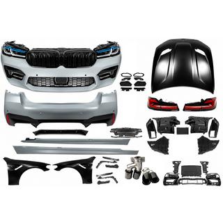 Kit restyling cu capota si aripi (pentru M5 Competition 2021) BMW Seria 5 G30/G31 2017–2023 foto 2