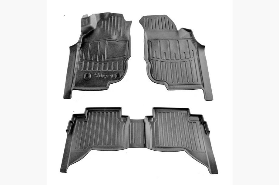 Toyota Hilux 2006-2015 Covorase cauciuc Stingray 3D (Crew Cab, 5 buc) Image