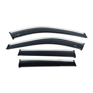 Deflectoare geamuri cu ornament cromat (4 buc, HIC) Nissan X-trail T33/Rogue 2022- foto 1