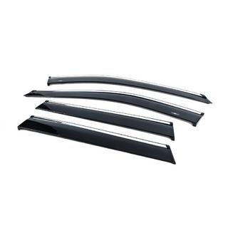 Deflectoare geamuri cu ornament cromat (4 buc, HIC) Nissan X-trail T33/Rogue 2022- foto 2