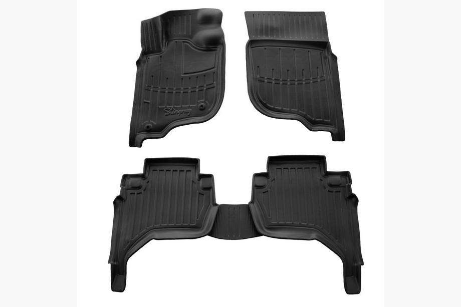 Mitsubishi L200 2006-2015 Covorase Cauciuc Stingray 3D (EU, KAOT, 5 buc) Image