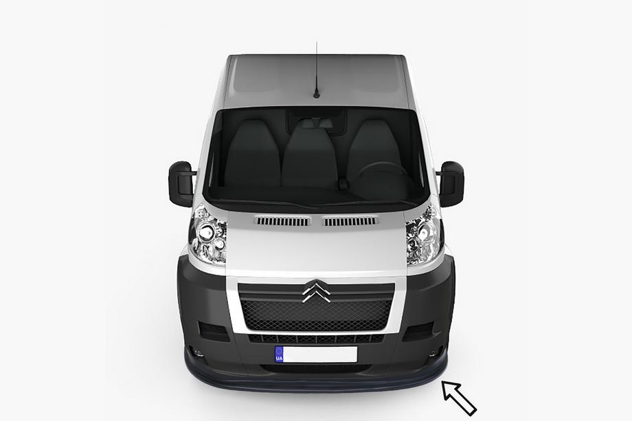 Citroen Jumper 2007-2025 Lip frontal ESA (2006-2013, negru) Image