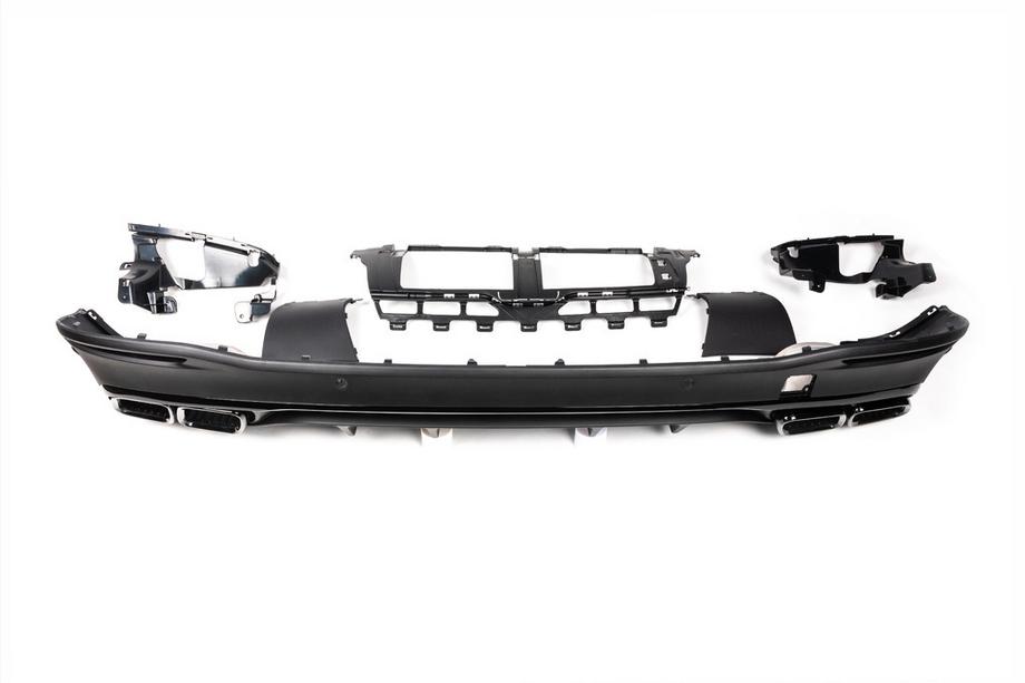 Mercedes GLS X167 2019- Difuzor spate cu tipsuri esapament BlackEdition (design GLS63) Foto 8
