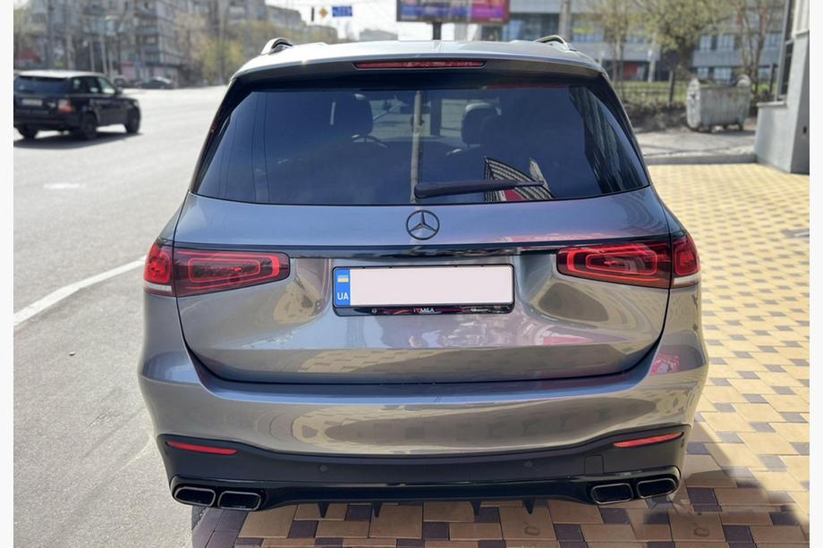Mercedes GLS X167 2019- Difuzor spate cu tipsuri esapament BlackEdition (design GLS63) Foto 2