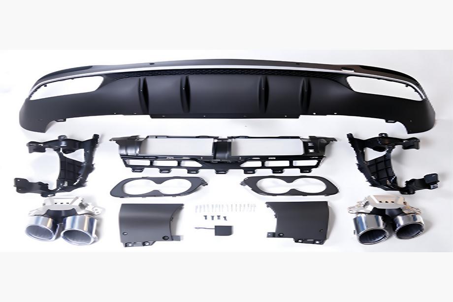 Mercedes GLS X167 2019- Difuzor spate cu tipsuri Silver (pentru GLS53) Foto 1