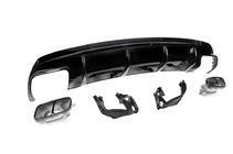 Mercedes CLA C117 2013-2019 Difuzor Spate Black (Design CLA45 cu Tipsuri) foto 4