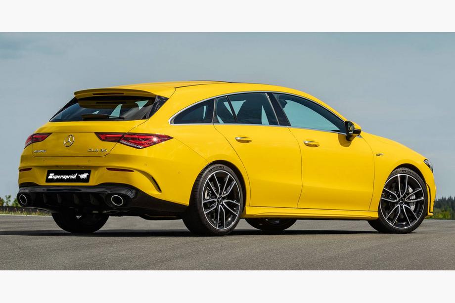 Mercedes CLA C118 2019- Difuzor spate cu tipsuri evacuare (design CLA35) Foto 3