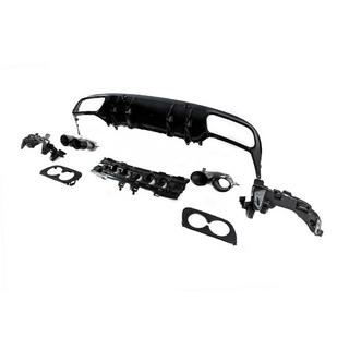 Difuzor spate cu tipsuri evacuare (pentru Coupe Design AMG43) Mercedes C-class W205 2014-2021 foto 4