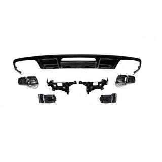 Difuzor spate cu ornamente evacuare Black (2015-2018, design CLS63) foto 2