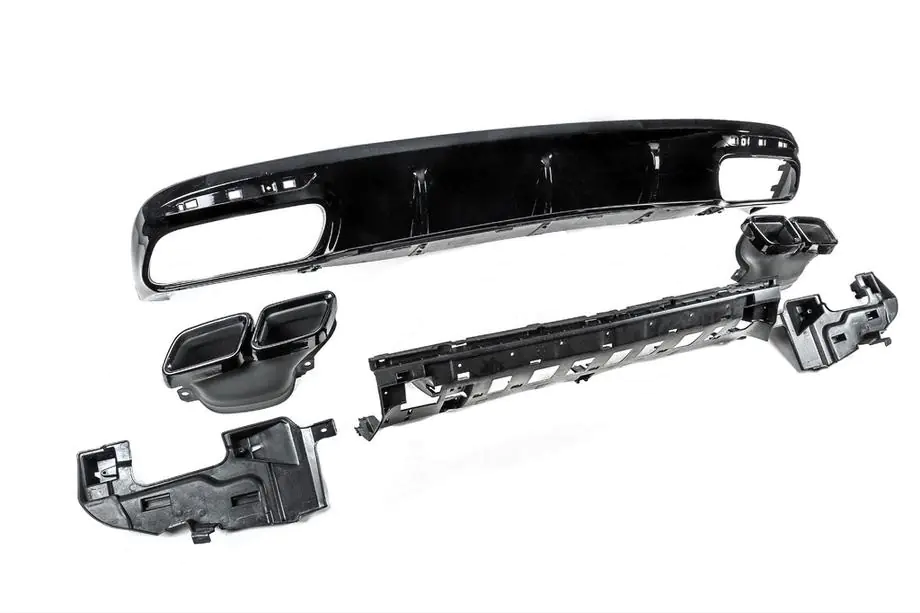 Mercedes S-class C217 Coupe 2014-2020 Difuzor Spate cu Tevi Black (2018-2020) Foto 7