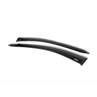 Deflectoare geamuri cu ornament cromat (2 buc, Niken) foto 2