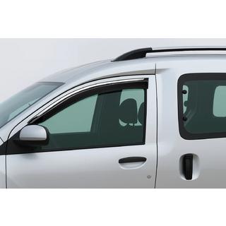 Deflectoare geamuri cu ornament cromat Niken Luxury (2 buc) Dacia Dokker 2013-2022 foto 1