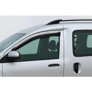 Deflectoare geamuri cu ornament cromat Niken Luxury (2 buc) Dacia Dokker 2013-2022 foto 1