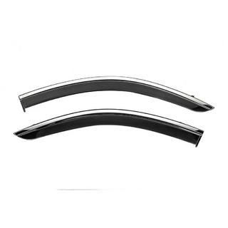Deflectoare geamuri cu ornament cromat Niken Luxury (2 buc) Dacia Dokker 2013-2022 foto 2