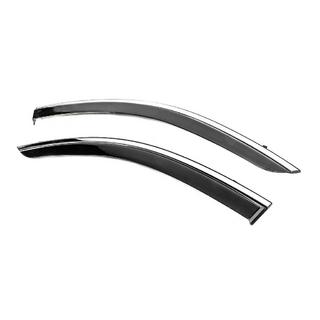 Deflectoare geamuri cu ornament cromat Niken Luxury (2 buc) Dacia Dokker 2013-2022 foto 3