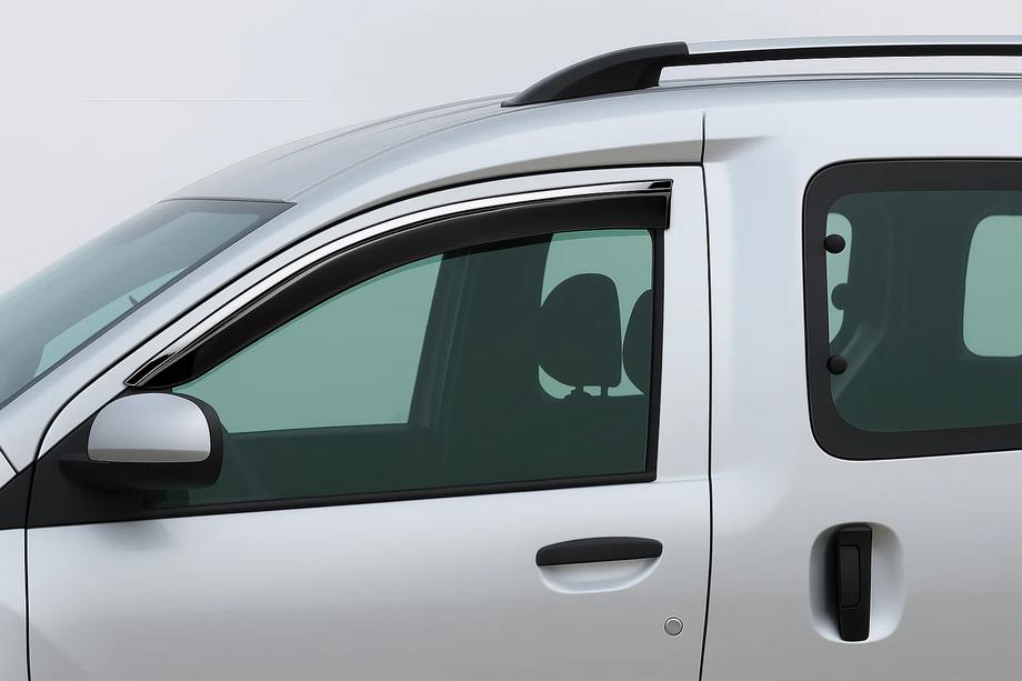 Renault Dokker 2013-2022 Deflectoare geamuri cu ornament cromat Niken Luxury (2 buc) Foto 1