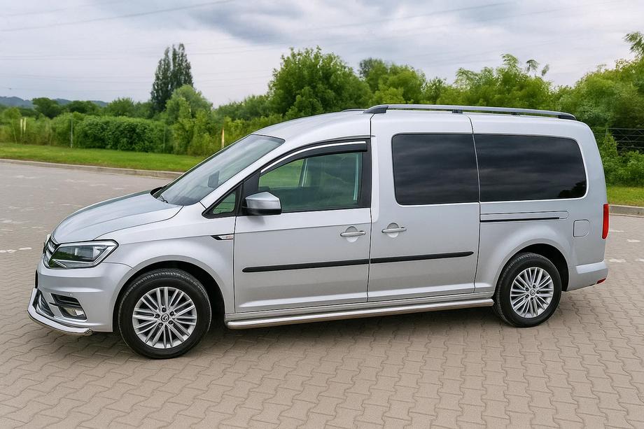 Volkswagen Caddy 2010-2015 Deflectoare geamuri cu ornament cromat Niken Luxury (2 buc) Foto 5