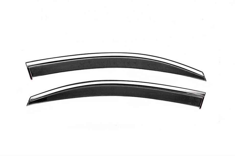 Volkswagen Caddy 2010-2015 Deflectoare geamuri cu ornament cromat Niken Luxury (2 buc) Foto 2
