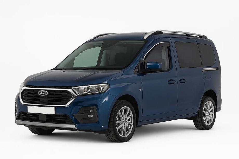 Ford Connect 2021- Deflectoare geamuri cu ornament cromat Niken Luxury (2 buc) Foto 1
