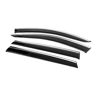 Deflectoare geamuri cu ornament cromat Niken Luxury (4 buc) Audi Q7 2015–2026 foto 2