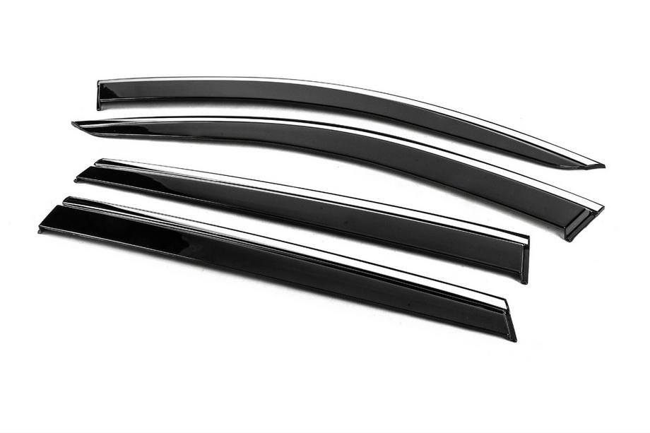 Audi Q7 2015–2026 Deflectoare geamuri cu ornament cromat Niken Luxury (4 buc) Foto 2
