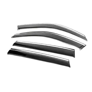 Deflectoare geamuri cu ornament cromat Niken Luxury (4 buc) foto 2