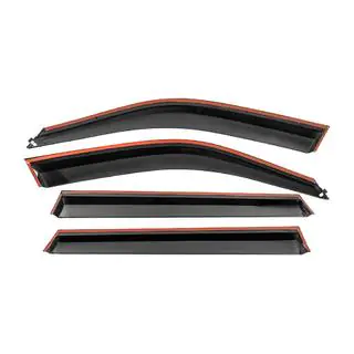 Deflectoare geamuri cu ornament cromat Niken Luxury (4 buc) foto 3