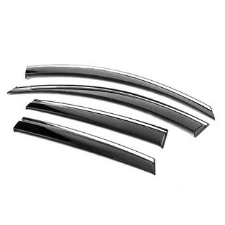 Deflectoare geamuri cu ornament cromat Niken Luxury (4 buc) Chevrolet Captiva 2006-2019 foto 2
